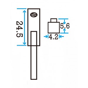 NPN T2-slot Magnetic Sensor w/3 leads