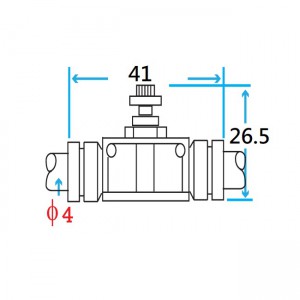 4mm In-Line Air Speed Controller Connector