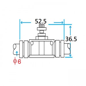 6mm In-Line Air Speed Controller Connector