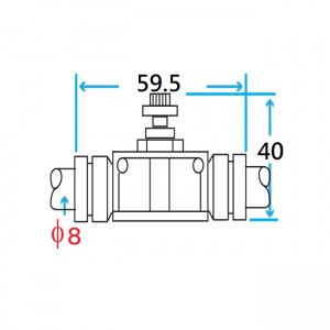 8mm In-Line Air Speed Controller Connector