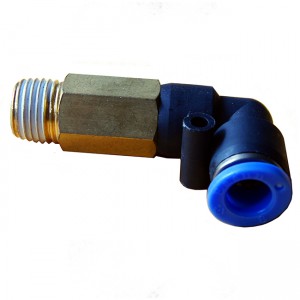 PT1/8 Male Extended Elbow Connector for 6mm tube