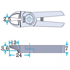Size 3 Standard 0 Degree Blade