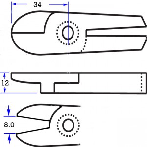 Size 20 MG Standard Air Nipper Blade