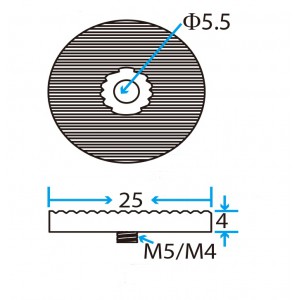 Round-Shaped Claw for Mini Round Cylinders