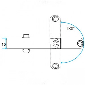 Long Angle Clamp with Swivel Head and Ball Joint 14