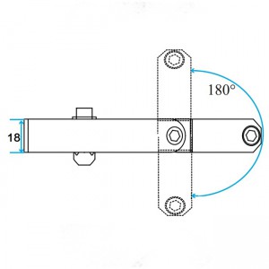 Long Angle Clamp with Swivel Head and Ball Joint 20