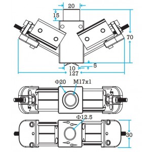 4-needle gripper double cylinders