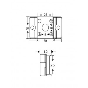 2525 Profile 90 degree End Joint Connector