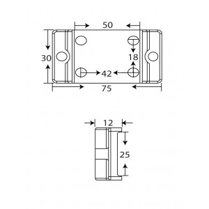 2550 Profile 90 degree End Joint Connector