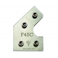 50x25 Flat 45 degree Connector