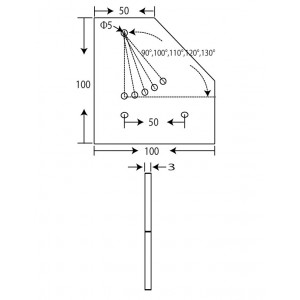 100x100 Flat Corner Joint Connector