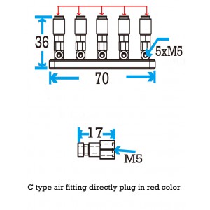 Slide Manifold 60 with Fittings
