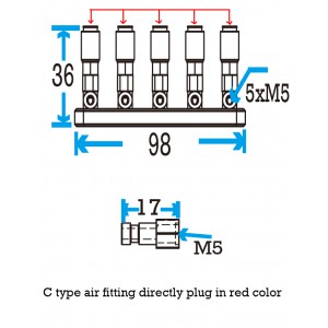 Slide Manifold 100 with Fittings
