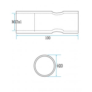 ∅20 Clampable Extension Tube