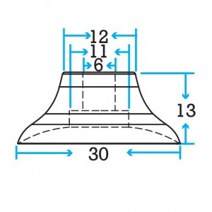 30mm Convum Flat Vacuum Cup