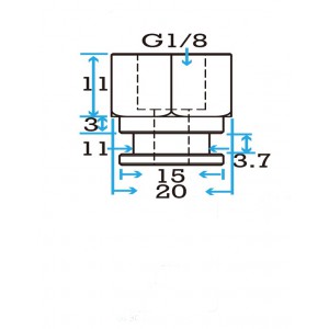 15mm G1/8 Adapter