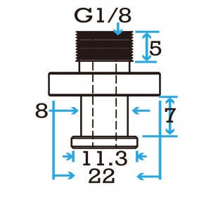 11.3mm G1/8 Adapter