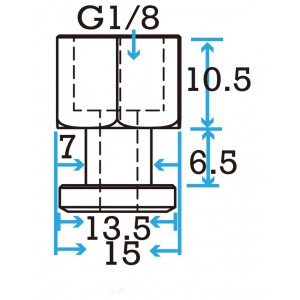 13.5mm G1/8 Adapter