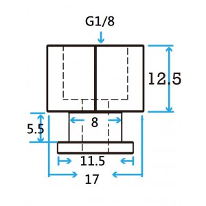 11mm G1/8 Female Adapter